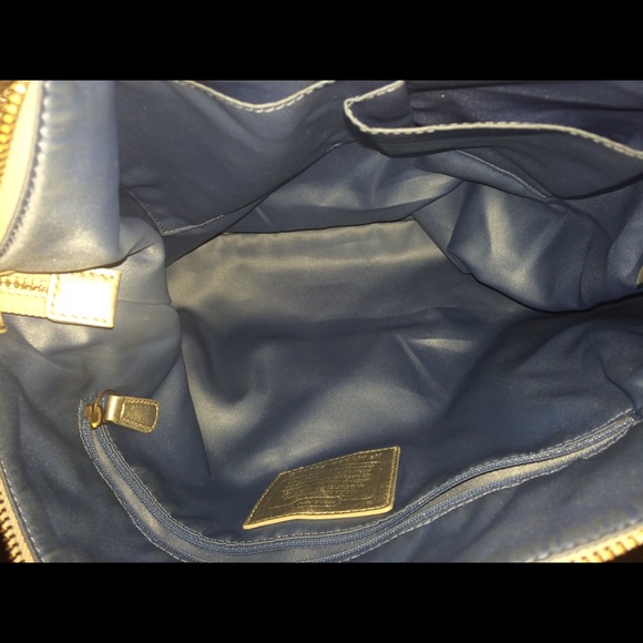 NWOT huge coach plaid hobo tote - Picture 8 of 8